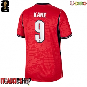 Inghilterra Harry Kane #9 Seconda Maglia Mondiali 2026 Manica Corta